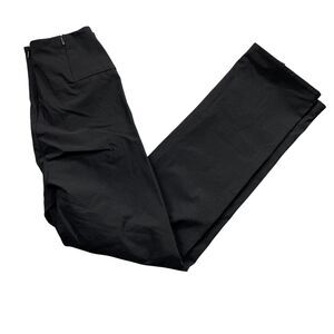 Athleta‎ 2 Black Dress Pants Back Zipper Zipper Back Pocket Leg Split Hem